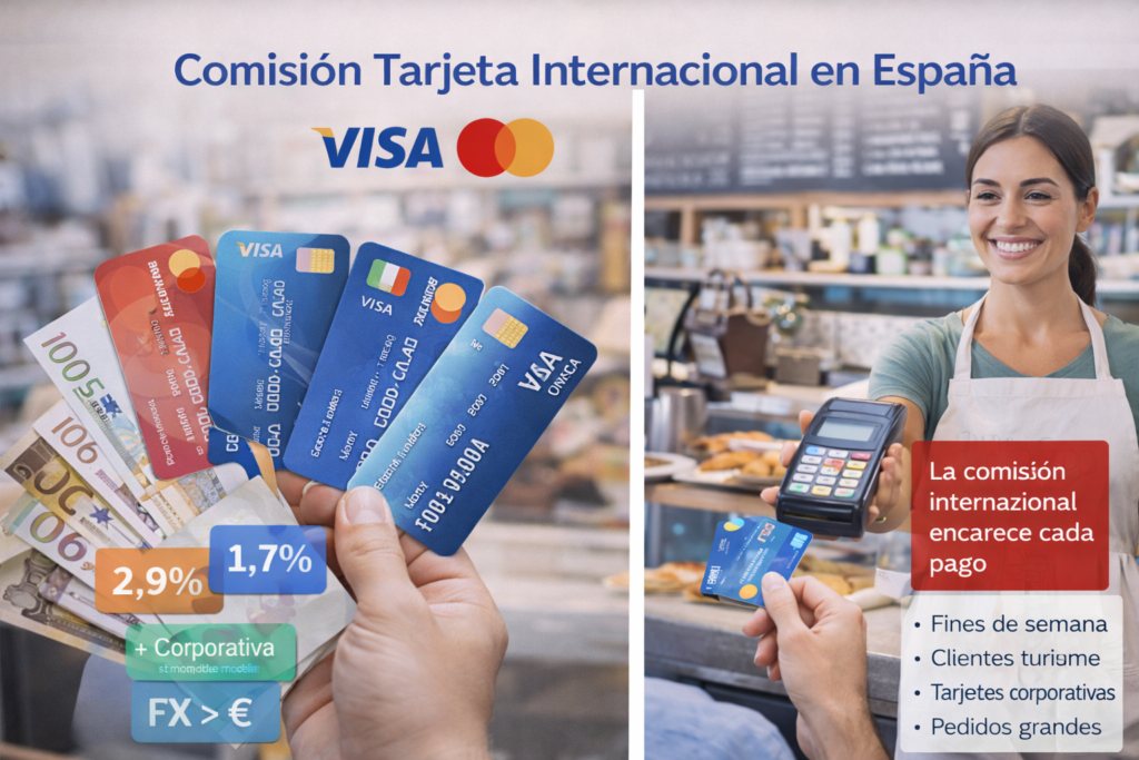 Comisiones internacionales en pagos en España