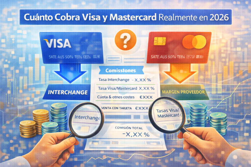 Cuánto Cobra Visa y Mastercard Comisiones Reales en España