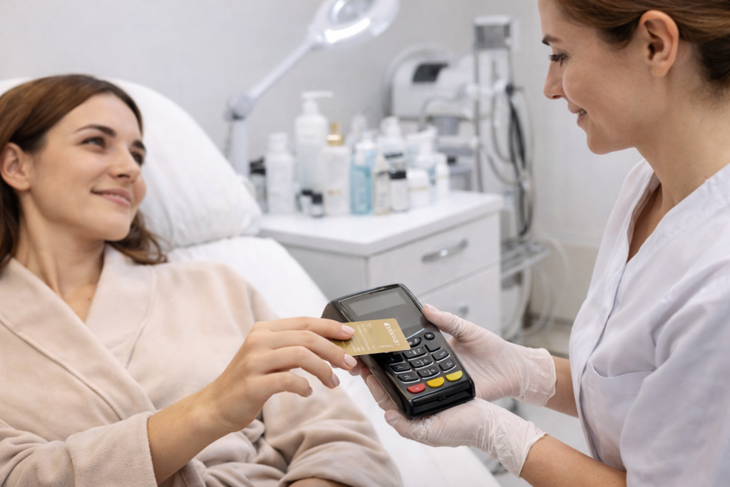 Pago de procedimientos cosméticos en la clínica