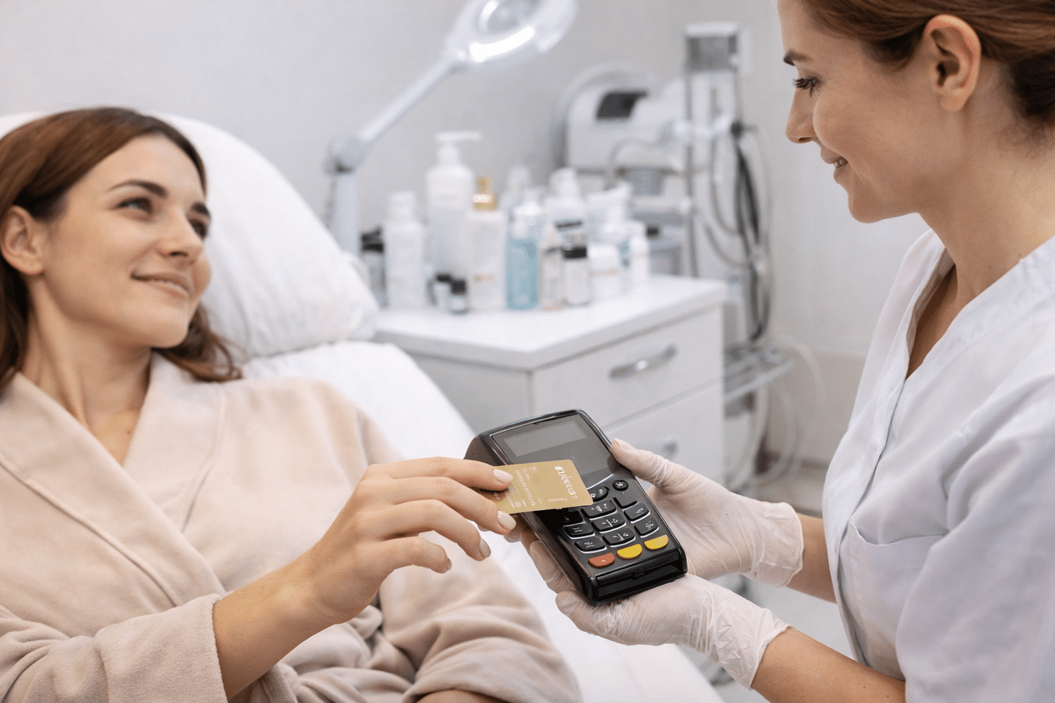 Pago de procedimientos cosméticos en la clínica