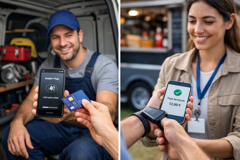 Pago móvil en acción para autónomos