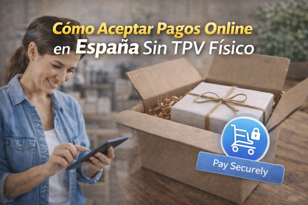 Aceptar pagos online en España sin TPV físico mediante checkout alojado