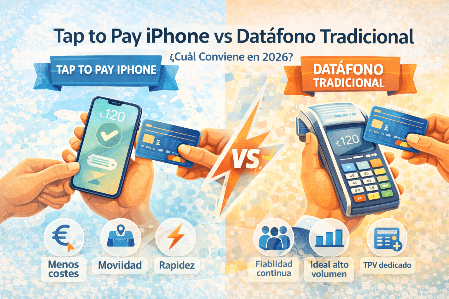 tap to pay iPhone vs terminal tradicional
