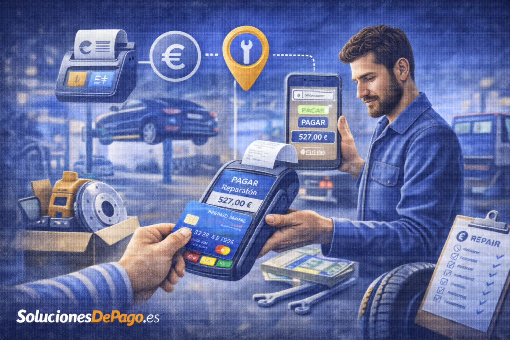 Cobrar Reparaciones con Tarjeta en Taller