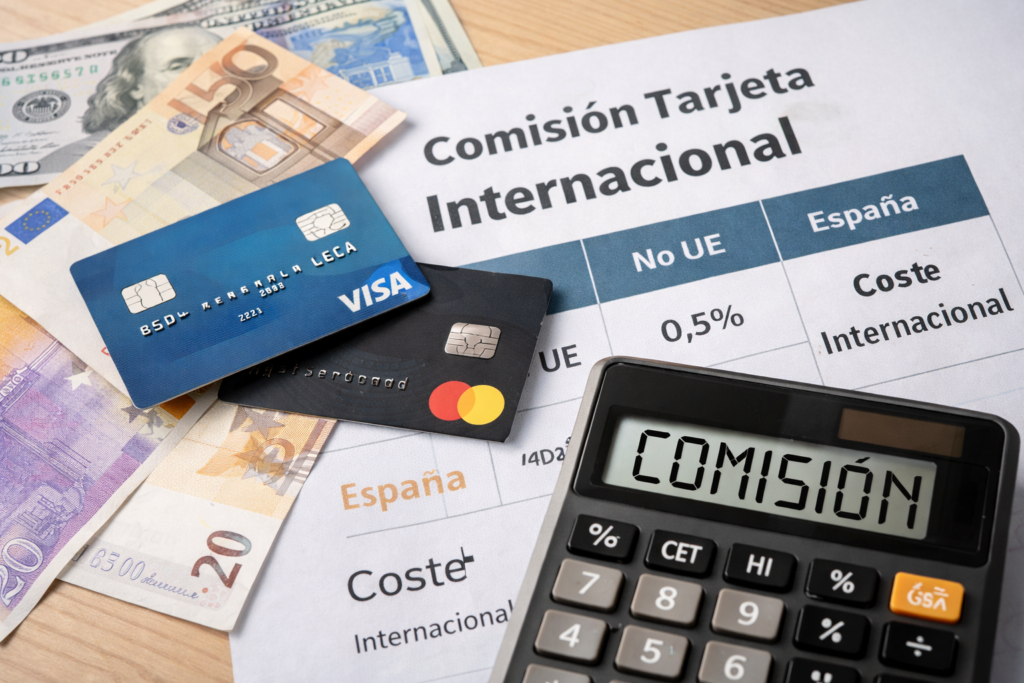 Comisiones de tarjeta internacional en España