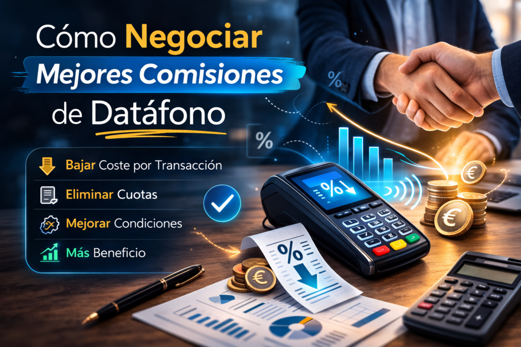 Cómo negociar mejores comisiones de datáfono en Espana