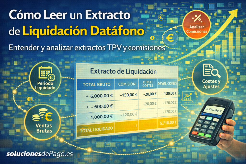 Comprensión del extracto de liquidación del terminal de pago