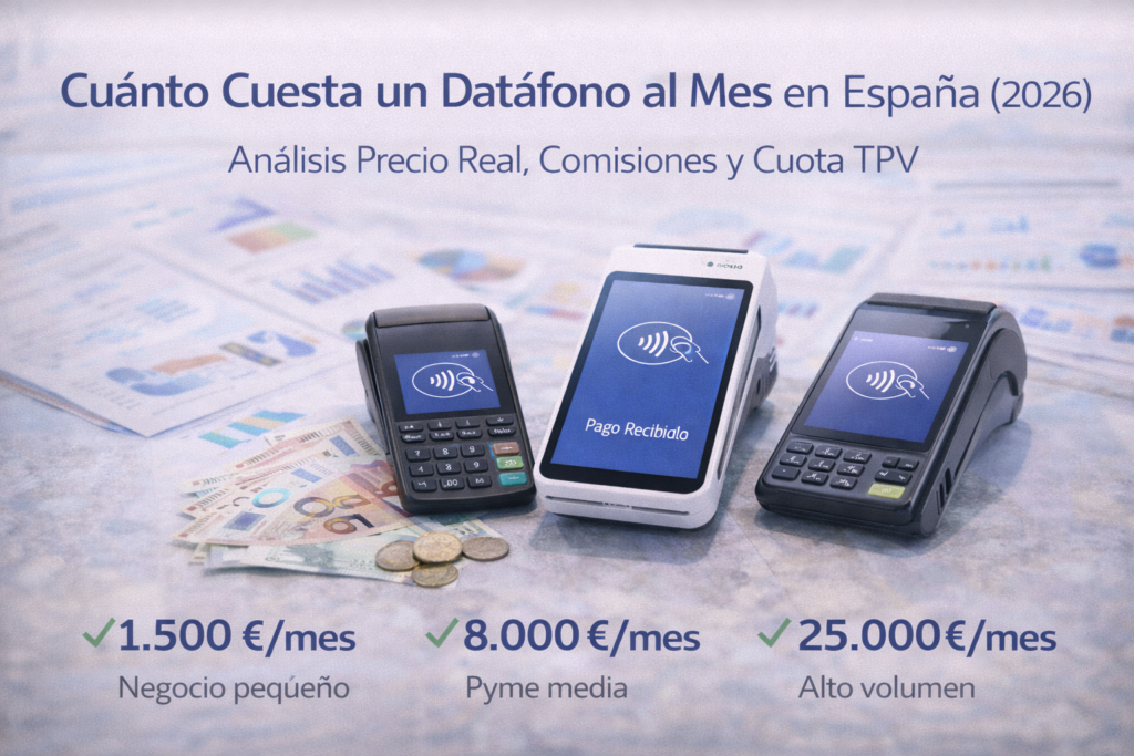 Costos mensuales de datáfonos en España
