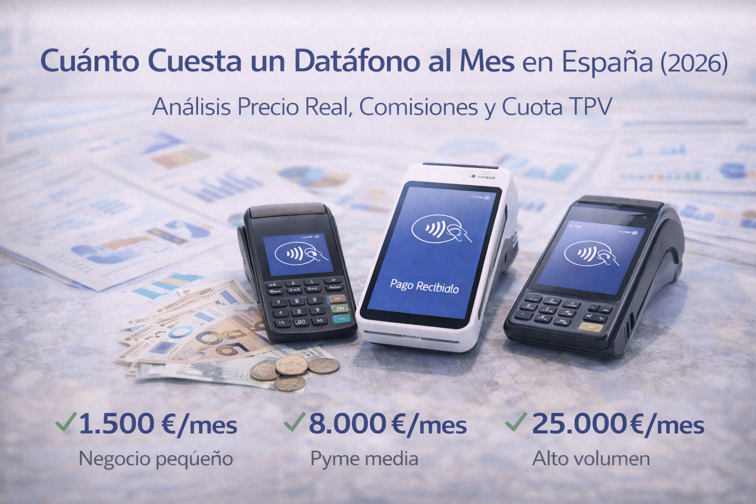 Costos mensuales de datáfonos en España