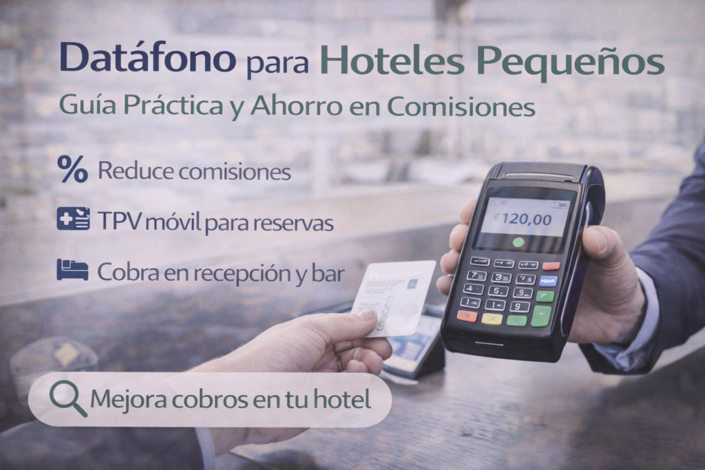Datáfono móvil para hoteles pequeños