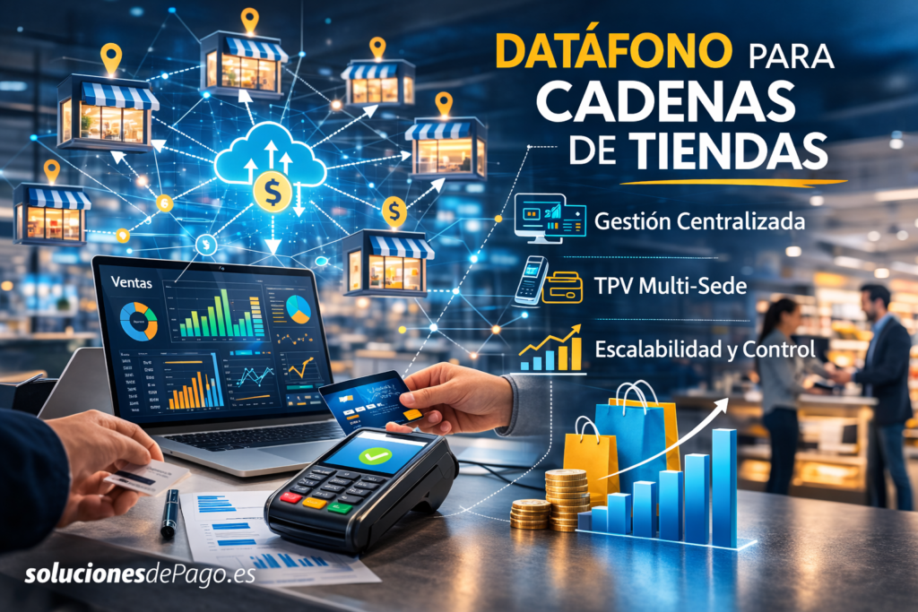 Datáfono para cadenas comerciales en Espana