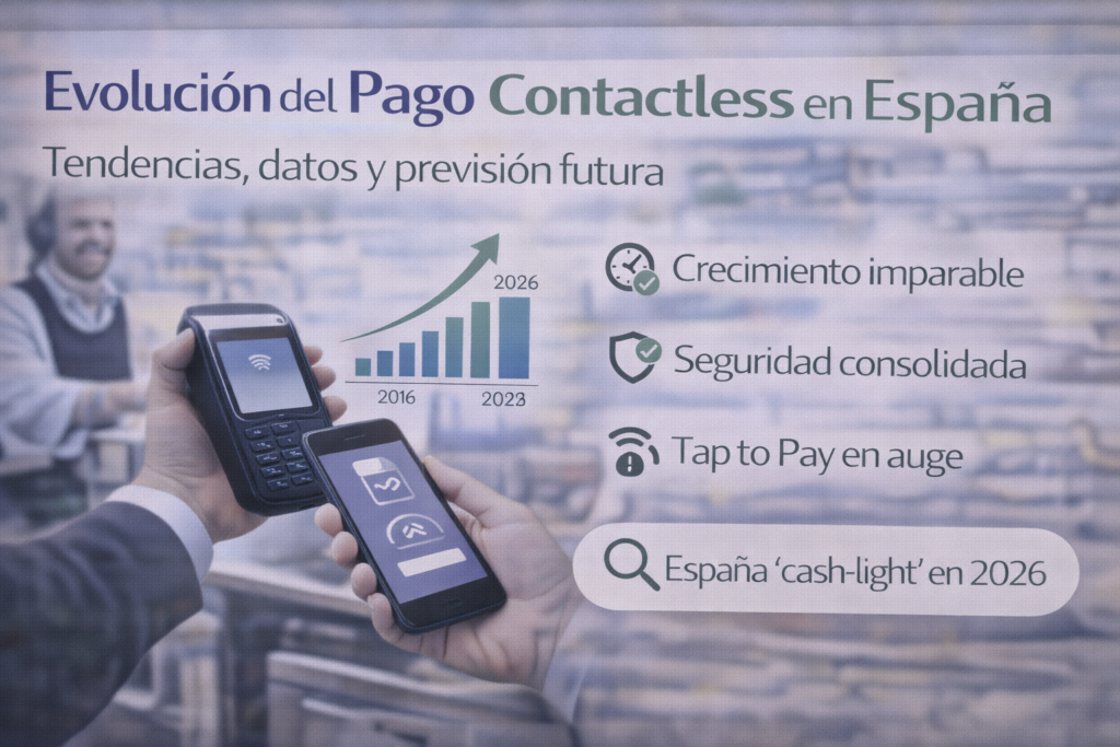 Evolución de los pagos sin contacto en España