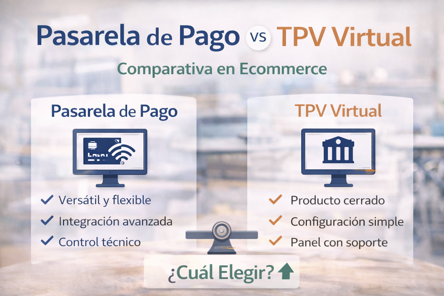 Pasarela de Pago vs TPV Virtual