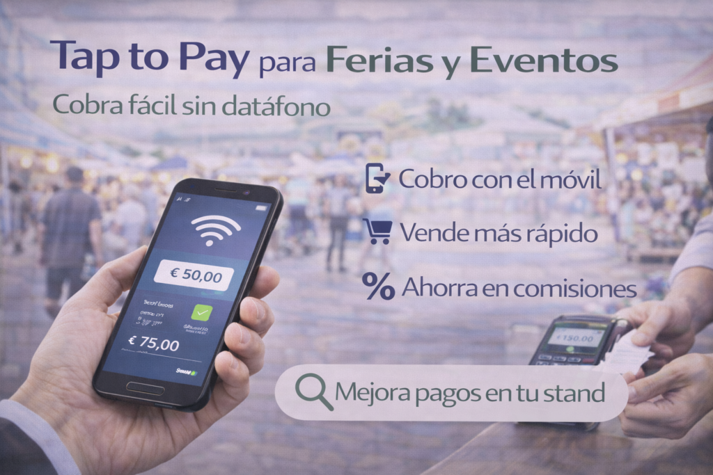 Tap to Pay en ferias y eventos en Espana