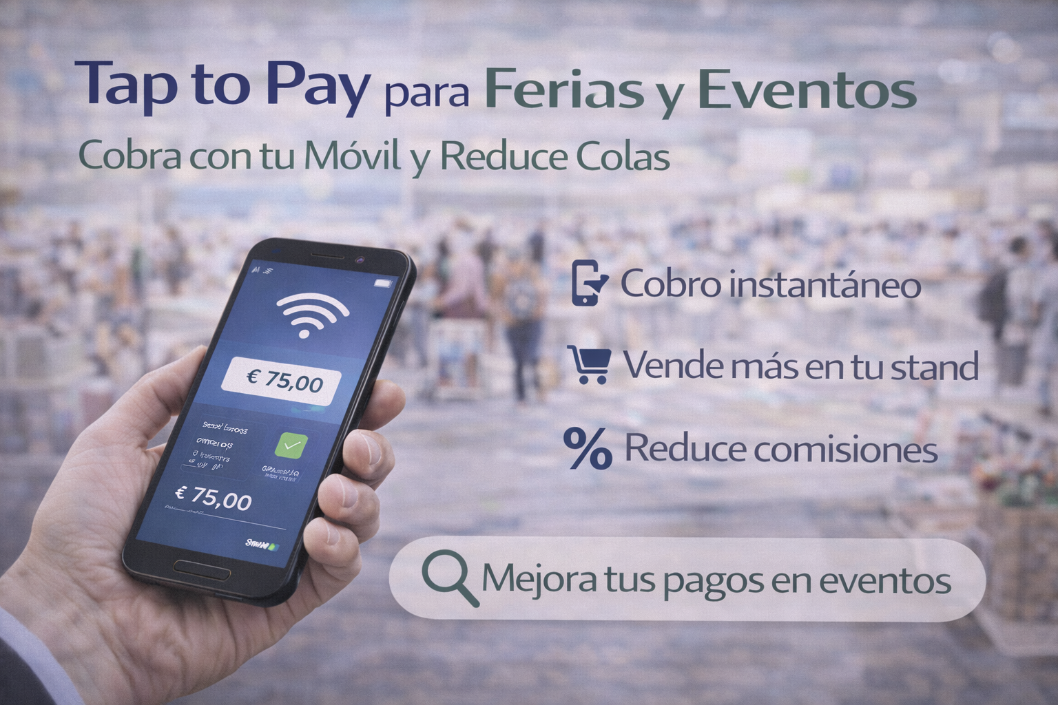 Tap to Pay en ferias y eventos