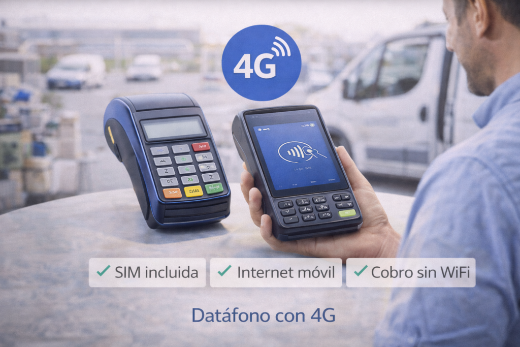 Terminales de pago portátiles con 4G