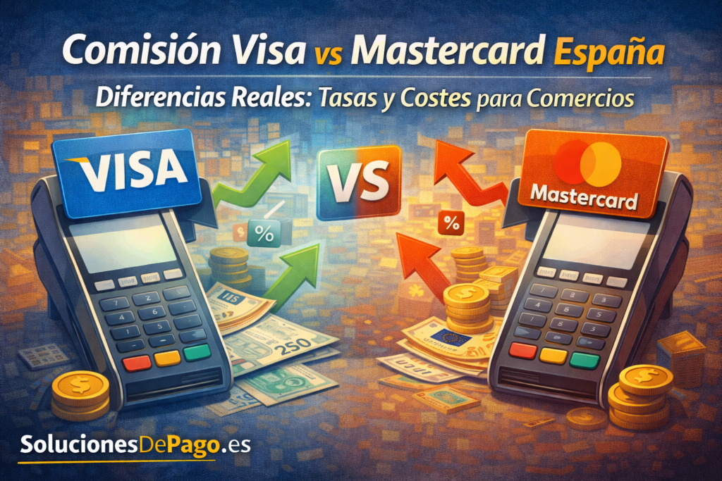 comision visa vs mastercard españa