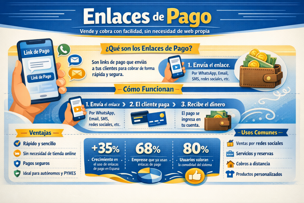 Infografia - Enlaces de Pago Vende y Cobra con Facilidad