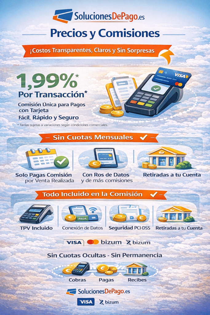 Infografia - Precios y Comisiones Costos Transparentes