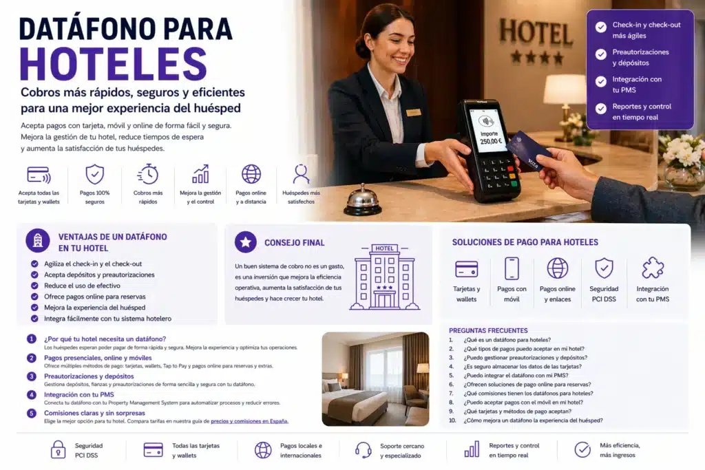 Infografia datafono para hoteles