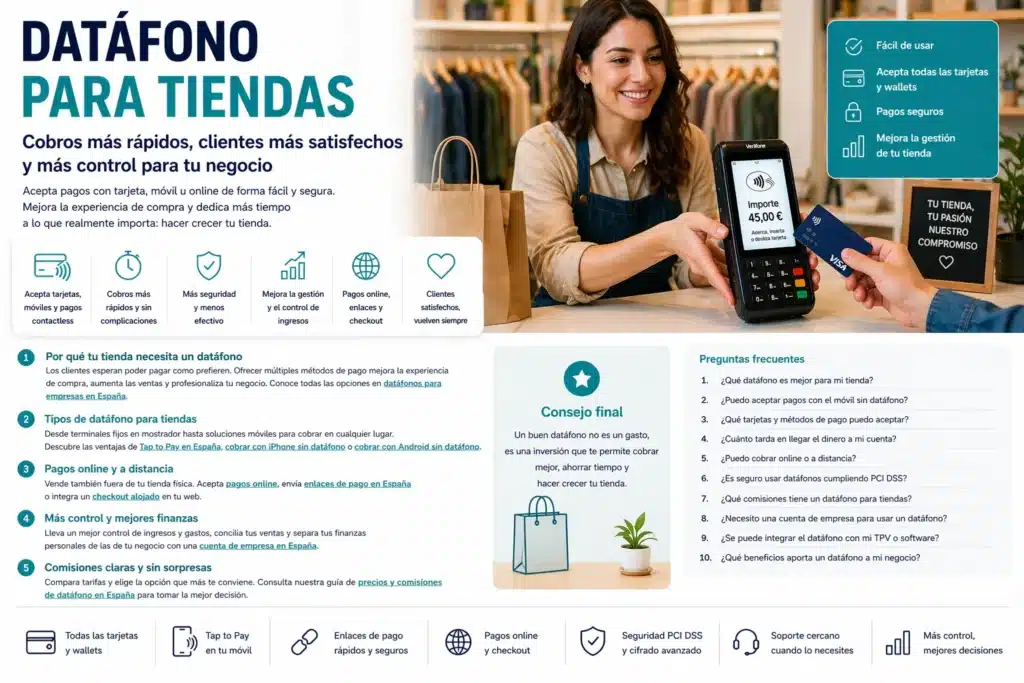 Infografia datafono para tiendas
