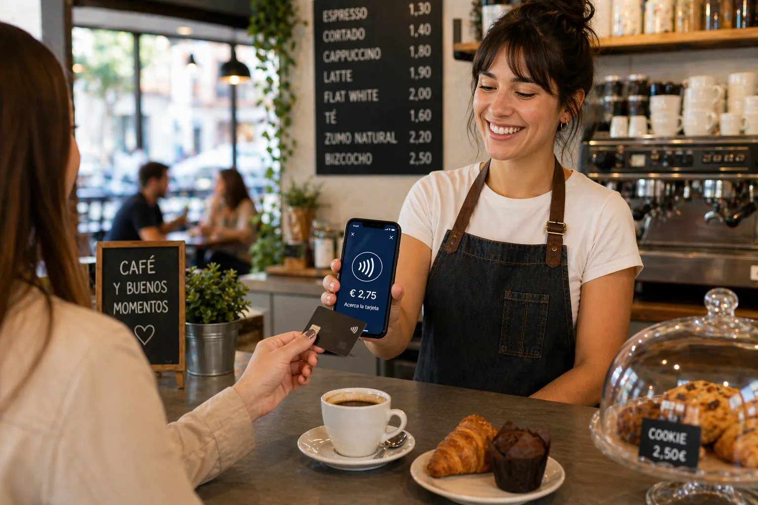tap to pay para cafeterias
