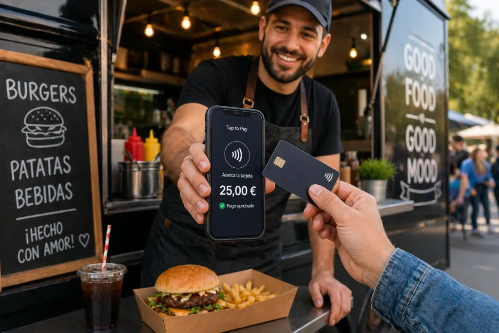 tap to pay para food truck