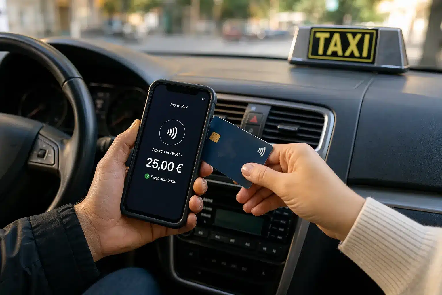 tap to pay para taxis